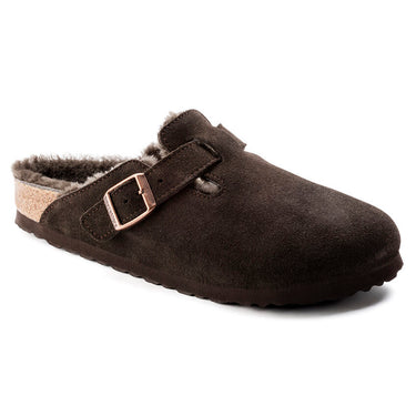 Unisex Boston Shearling Suede Leather Mocha Regular/Wide