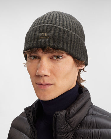 Fleece Knit Beanie Olive Night - Green