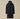 Nycra-R Buttoned Hood Long Down Jacket Black Sand