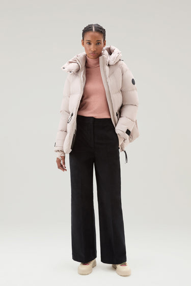 Turtleneck Sweater in Wool Blend Dry Rose