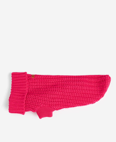Barbour Saltburn Dog Jumper Pink Dahlia