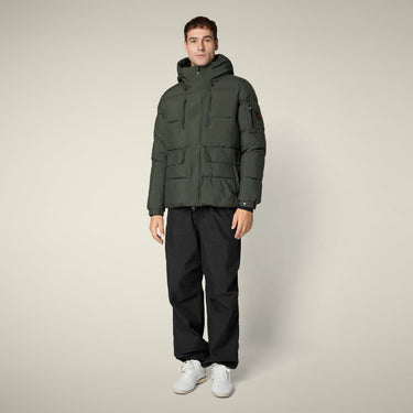 Men's parka mod. Alter in LAND GREEN