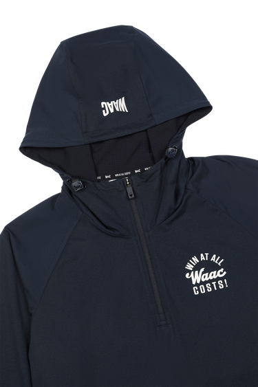 Half Zip Jersey Hoodie Navy | Men