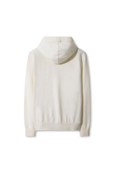 Men's Knit Hoodie IVORY