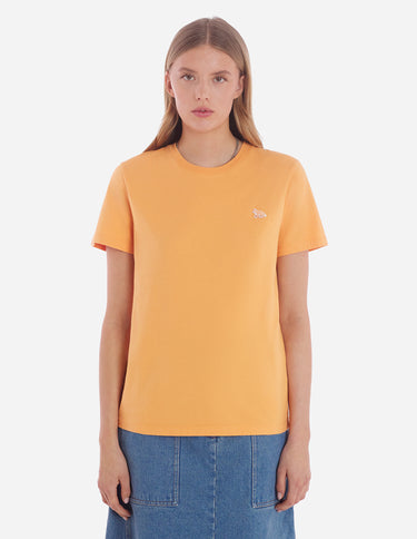 Women's Baby Fox Patch Regular Tee-shirt Sunset Orange
