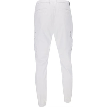 Men Cargo Jogger Pants White