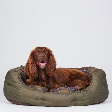 QUILTED BED OLIVE 30IN