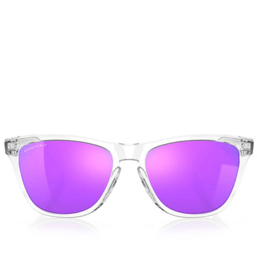 OAKLEY FROGSKINS POLISHED CLEAR W/ PRIZM VIOLET