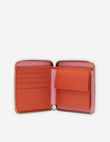 Square Zipped Wallet Wine Lees