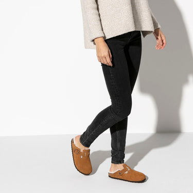Unisex Boston Shearling Suede Leather Mink Regular/Wide