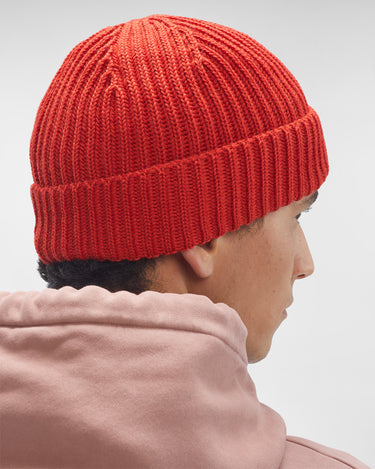 Extra Fine Merino Wool Lens Beanie Pompeian Red