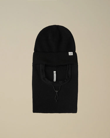 Re-Wool Beanie Balaclava Black