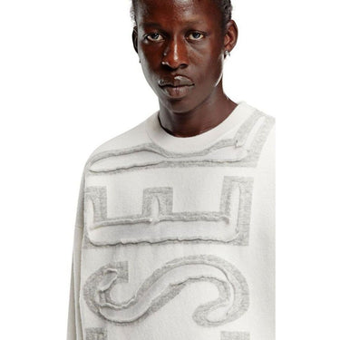 K-Floyd Wool jumper with peel-off Super Logo OFF/WHITE