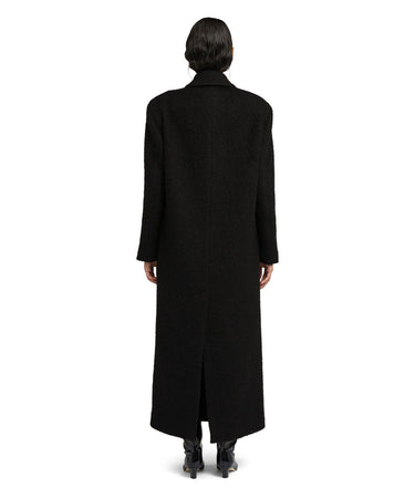 Blended wool "Brushed Wool felt" coat Black