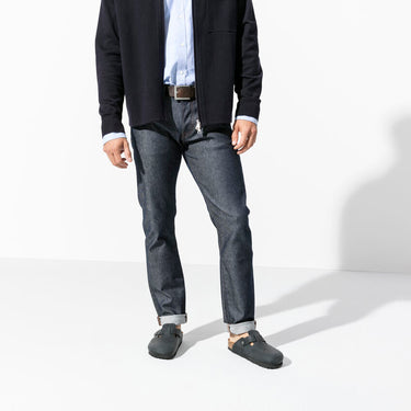 Unisex Boston Oiled Leather Black Regular/Wide