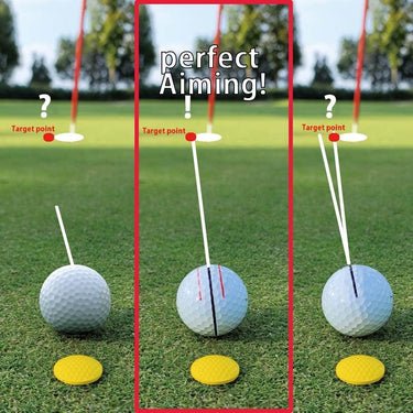 360-Degree Golf Ball Marker Alignment Tool Kit with 3-Color Pens and Gift Box