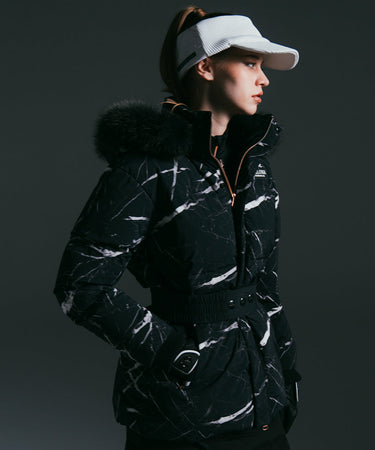 Women's CD9-MDFJ down jacket BLACK