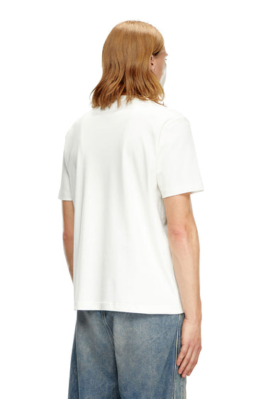 T-ADJUST DOVAL PJ T-shirt with Oval D patch White
