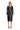 L-Ola Dress in leather and stretch knit Black