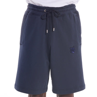 Bold Fox Head Patch Oversize Jog Shorts Deep Navy