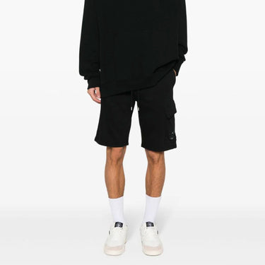 C.P. Company Light Fleece Utility Shorts Black