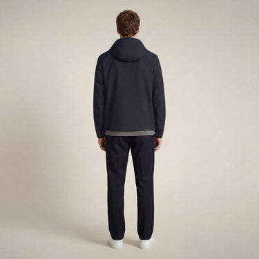 Men's hooded jacket drop in blue black