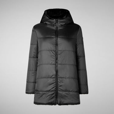 Women's BRIDGET Reversible Faux Fur Jacket BLACK