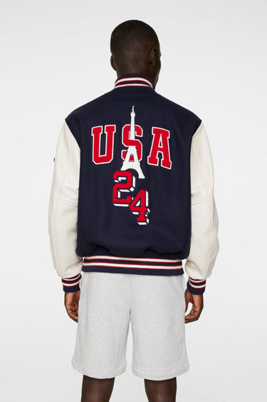 Usa Golf Golden Bear Jacket Estate Blue