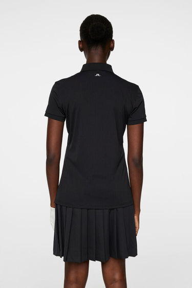 J.LINDEBERG TOUR TECH GOLF POLO BLACK