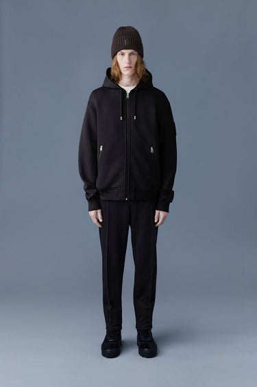 KRYS-ZP zip-up hoodie Black