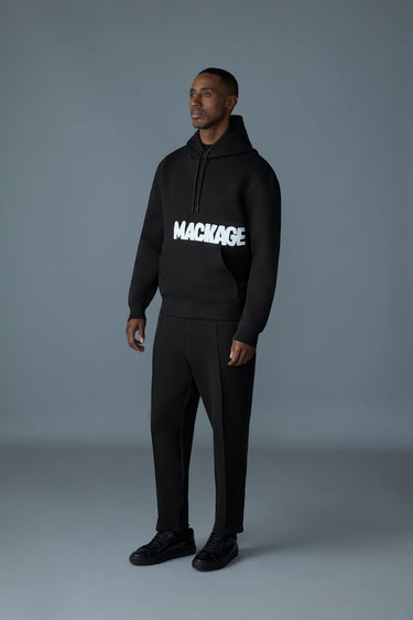 KRYSTIAN-PR Double-face Jersey Logo Hoodie Black