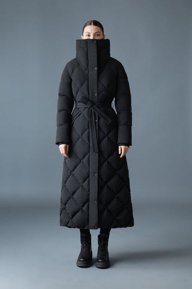 LAURELLA 2-in-1 Light Down Belted Coat Black