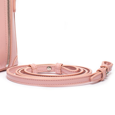 MSGM Embossed Logo Trunk Bag Pink
