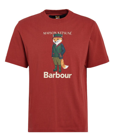 Barbour x Maison Kitsuné Beaufort Fox T-Shirt Burnt Henna