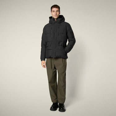 Men's parka mod. Alter in black