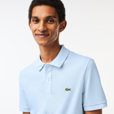 Men's Original L.12.12 Slim Fit Petit Piqué Cotton Polo Light Blue