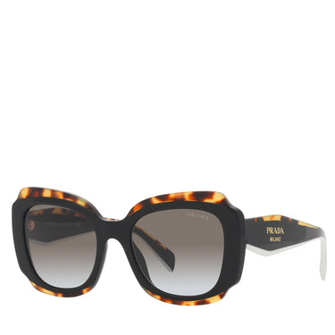 Prada Acetate Woman Sunglass Black / Havana
