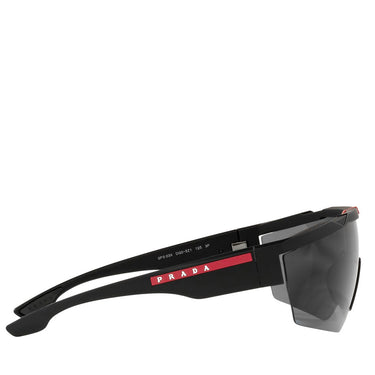 Men's Prada Linea Rossa Injected Man Sunglass Black Rubber 03xs