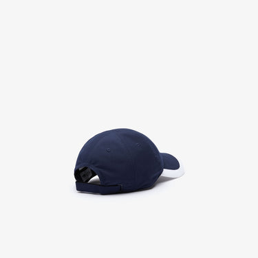 Unisex Sport Contrast Border Lightweight Cap Navy Blue/white