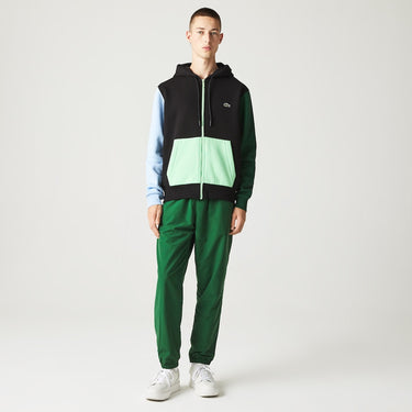 Men's Classic Fit Colorblock Zip-Up Hoodie  Black / Green / Blue / Light Green