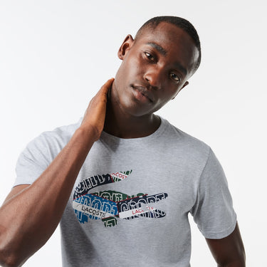 Cotton Jersey Sport T-shirt Grey Chine
