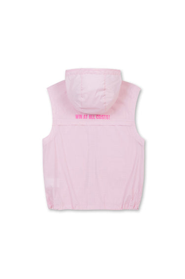 Women's Zip-up Hoodie Vest Light Pink