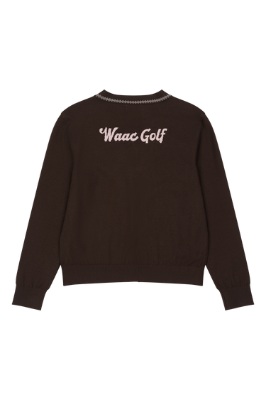 Women's Pop Stitch Cardigan Brown
