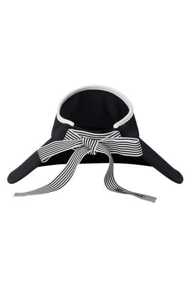 Women's Ribbon Floppy Visor Navy