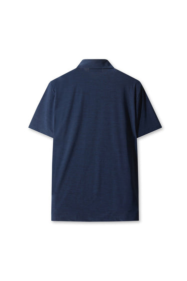 Men's Athletic Essential Melange Polo NAVY