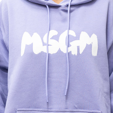 Women's Brush Print Hoodie Lilac