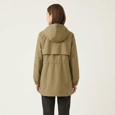 Women's FLEUR HOODED COAT in KHAKI BROWN