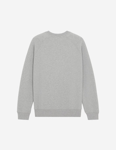 Unisex Chillax Fox Patch Classic Sweatshirt Grey Melange
