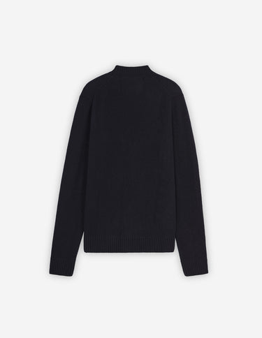 Baby Fox Patch Cosy Cardigan Black