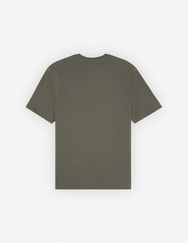Chillax Fox Patch Regular Tee Shirt Military Green